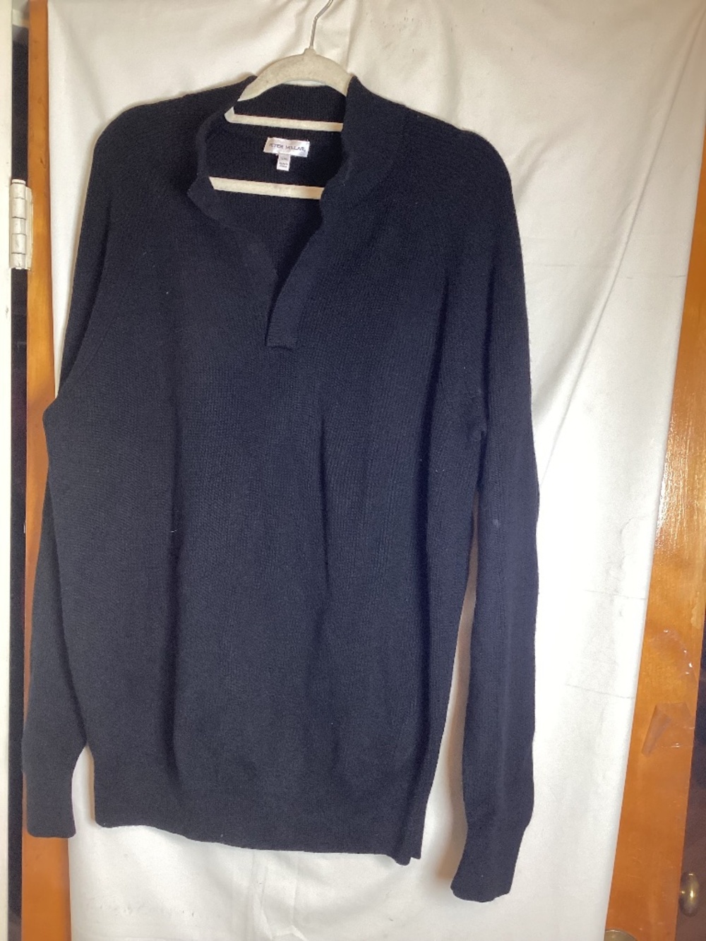 Peter Millar small knit sweater with V opening in front SZ XXL Merino wool b